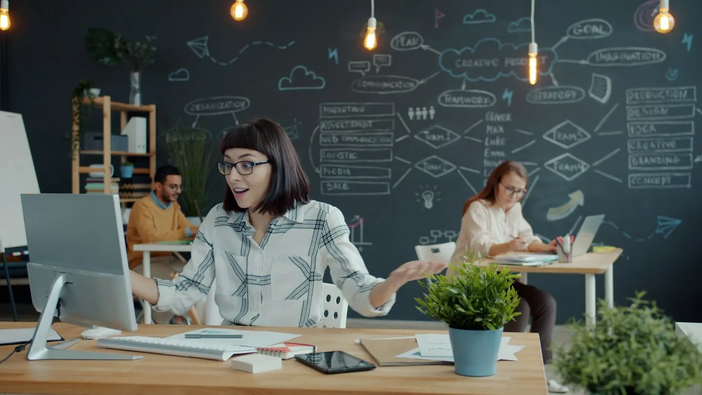 People working together in an office