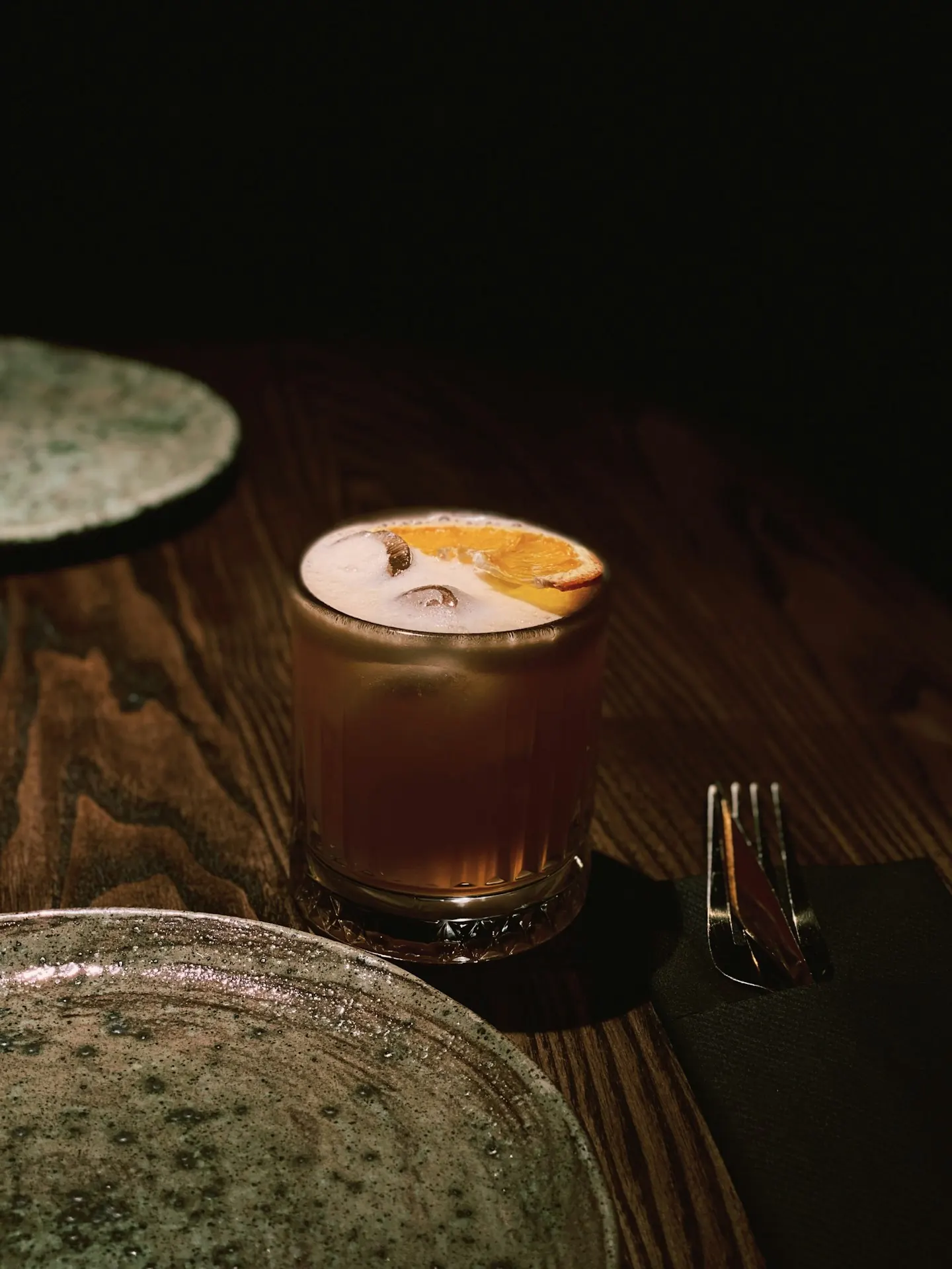 Cocktail on a dark table